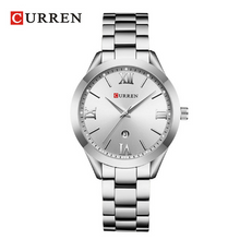 Load image into Gallery viewer, CURREN 9007 Women&#39;s Luxury Brand Gold Steel Bracelet Digital Watch Gift Watch