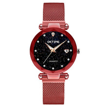 Load image into Gallery viewer, New Top Band Women&#39;s Wristwatch Noble Quartz Watch  Magnetic Strap Starry Round Dial Wrist Watches For Business Traveling