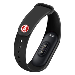 For Mi Band 4 Strap Metal buckle avengers Pattern button miband 3 bracelet Mi band4 limited edition wrist strap accessory