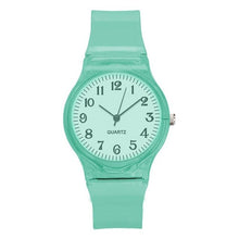 Load image into Gallery viewer, LinTimes Women Men Lovers Watches Fashion Transparent Candy Color Plastic Band Casual Quartz Watches