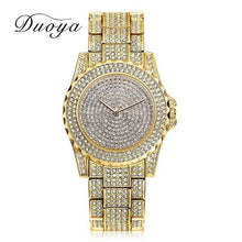 Load image into Gallery viewer, Women Quartz Watch Fashion Bling Casual Ladies Watch Female Quartz Gold Watch Crystal Diamond For Women Clock