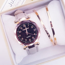 Load image into Gallery viewer, Fashion Women Watches Hot Sale Cheap Starry Sky Ladies Bracelet Watch Casual Leather Quartz Wristwatches Clock Relogio Feminino