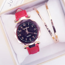 Load image into Gallery viewer, Fashion Women Watches Hot Sale Cheap Starry Sky Ladies Bracelet Watch Casual Leather Quartz Wristwatches Clock Relogio Feminino