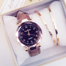 Load image into Gallery viewer, Fashion Women Watches Hot Sale Cheap Starry Sky Ladies Bracelet Watch Casual Leather Quartz Wristwatches Clock Relogio Feminino